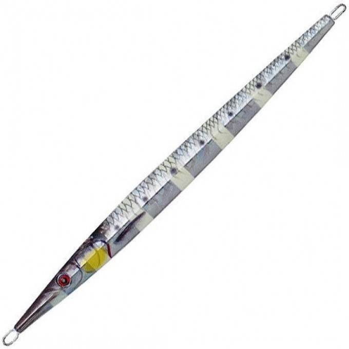 Блесна SAVAGE GEAR 3D Needle Jig 20см 100г sinking glow zebra PHP 63976