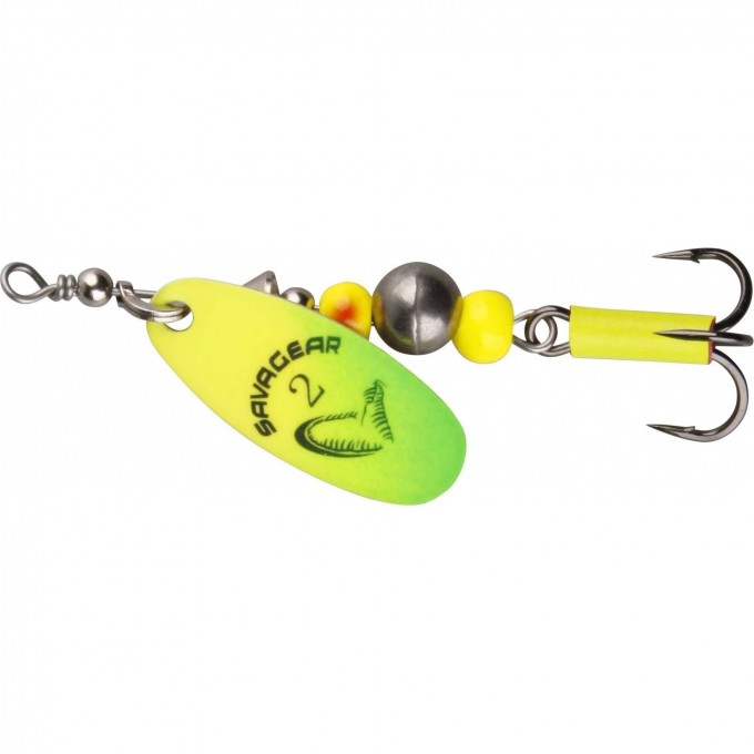 Блесна SAVAGE GEAR Caviar Spinner #4 18g 07-Yellow / Chartreuse 43629