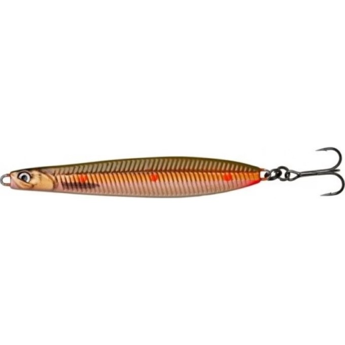 Блесна SAVAGE GEAR Seeker ISP 9.8см 23г Sinking Brown Copper Red Dots 72367