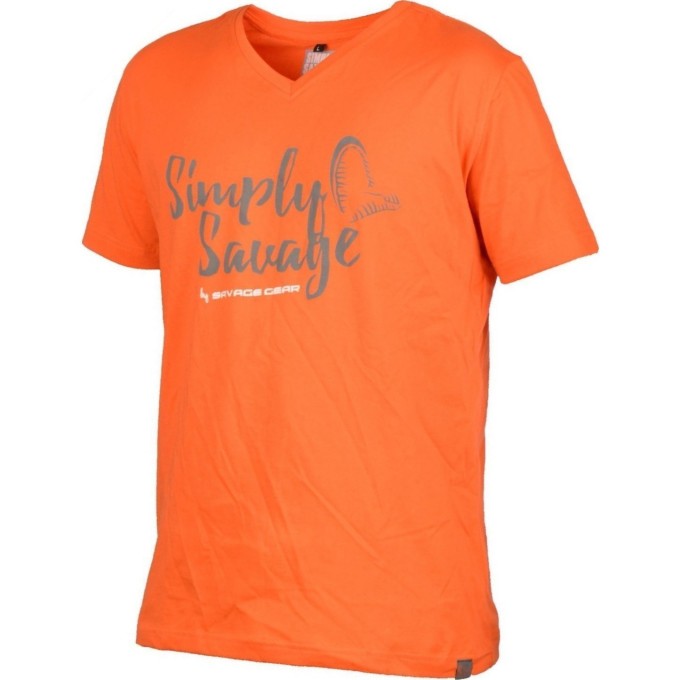 Футболка SAVAGE GEAR Simply Savage Orange M 57059