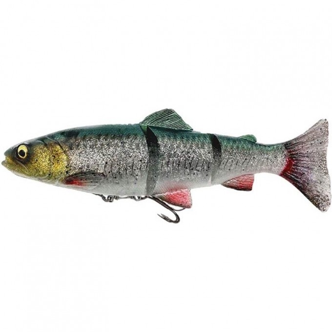 Приманка SAVAGE GEAR 4D Line Thru Trout 20cm 98g Sinking Green Silver 73987