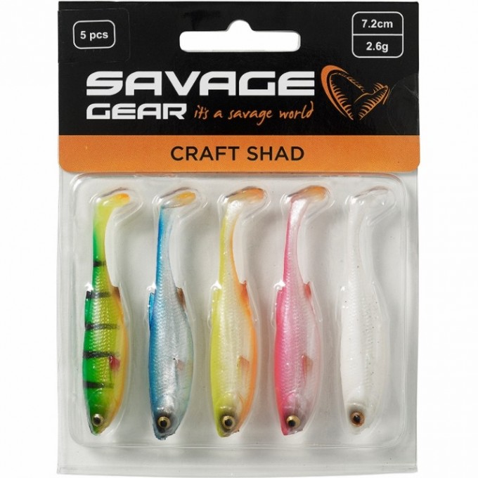 Приманка SAVAGE GEAR Craft Shad 10cm 6g Dark Water Mix 5pcs 74099