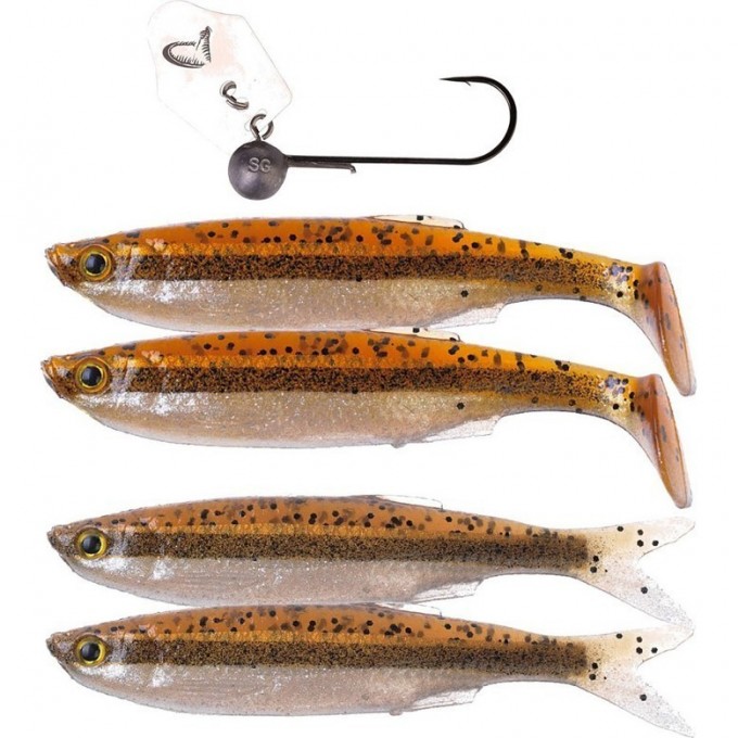 Приманка SAVAGE GEAR Crazy Blade Bleak kit 13cm 4+1pcs 08-Minnow 57503