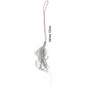 Приманка SAVAGE GEAR Cuttle Eye Skirt White Glow #L 2pcs 69742