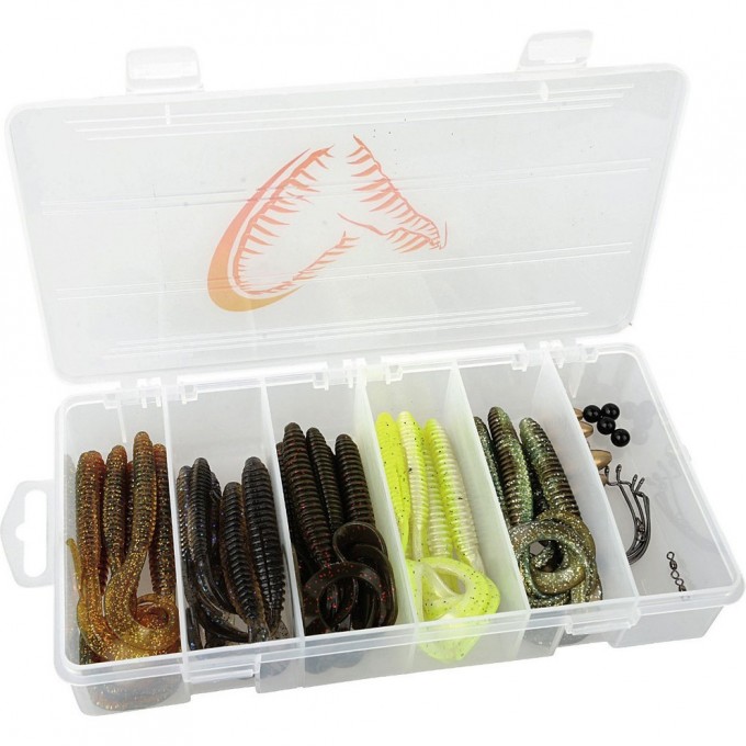 Приманка SAVAGE GEAR Rib Worm Kit 30+17pcs 55152