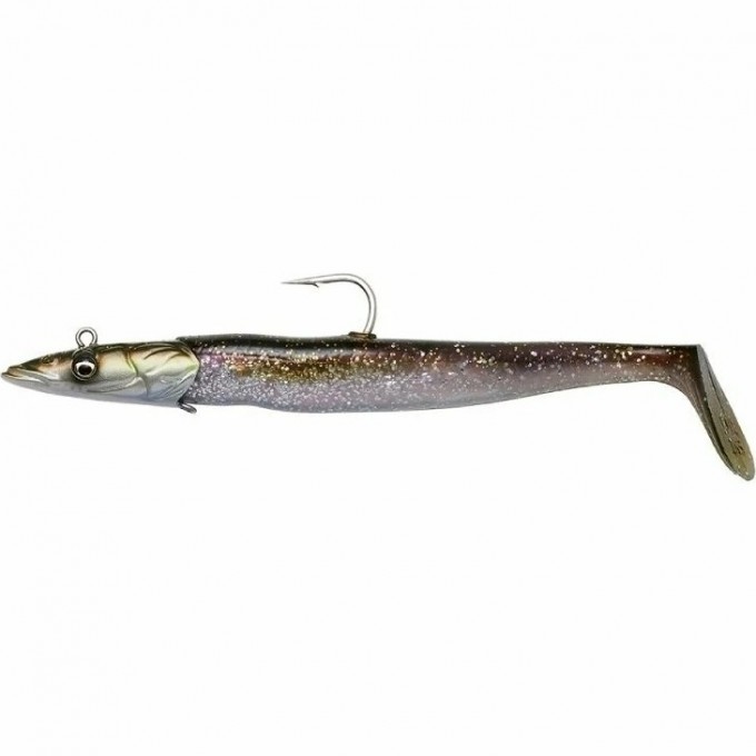 Приманка SAVAGE GEAR Sandeel V2 12см 22г Sinking Green Silver 2+1 72488