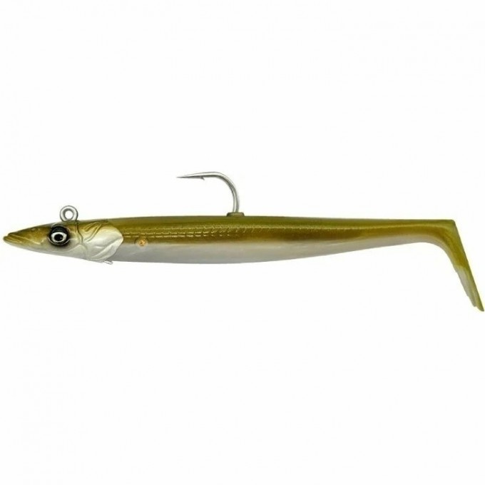 Приманка SAVAGE GEAR Sandeel V2 14см 33г Sinking Khaki 2+1 72495