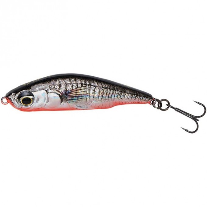 Воблер SAVAGE GEAR 3D Sticklebait Pencil 5.5см 7г Sinking Black Red 74023