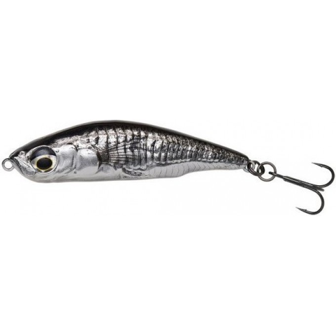 Воблер SAVAGE GEAR 3D Sticklebait Pencil 7.5см 17г Sinking Black Silver 74034